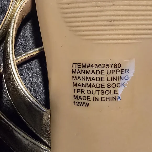 Torrid Metallic Gold Women's Sandals - Picture 3 of 3